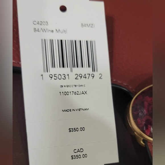 🍷✨ Coach Tabby Crossbody Bag – Port Wine Multi • Iconic Coach “C” Hardware ✨🍷 - Picture 13 of 14